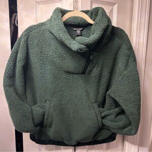 Athleta Deep Green Cowl Neck Sweater